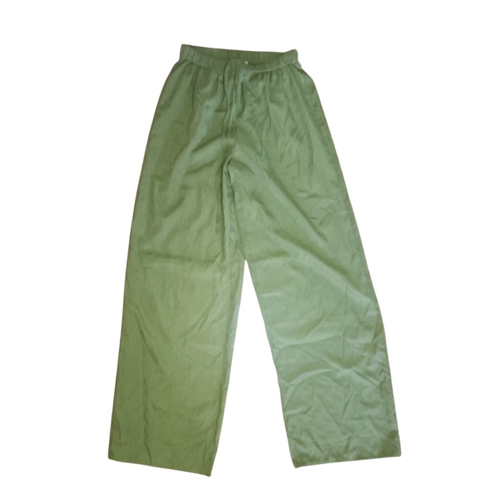 Princess Polly Pants Womens Size 4 Green Pull On Drawstring Beachy Minimalist